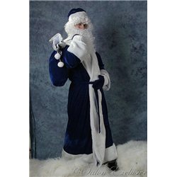 Взрослый, Карнавальный костюм Дед Мороз синий 2643