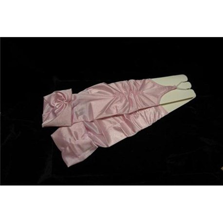 Перчатки для девочек бледно-розовые 0239