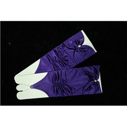Перчатки для девочек темно-сиреневые 4449