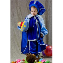 Карнавальный костюм Кот в сапогах, Принц синий 2436, 2435, 2438