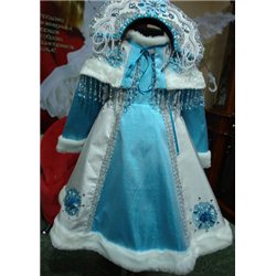 Детский карнавальный и маскарадный костюм Снегурочка 2989