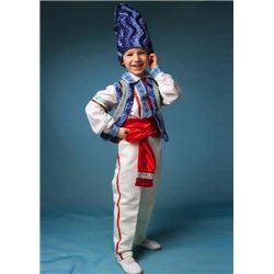 Молдавский Национальный костюм с голубой вышевкой 0316, 0317