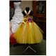 Детское нарядное платье Хризантема золотая 3879