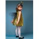 Детский карнавальный и маскарадный костюм Пчелка набор ( платье, рожки) 4680, 4717