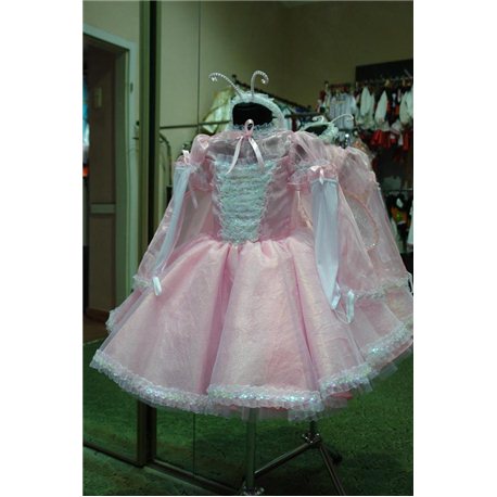 Costum de Carnaval pentru copii Fluture roz 0298