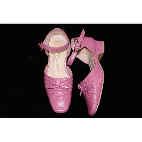 Обувь детская нарядная для девочек розовая р.25 0806