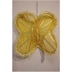 Крылья бабочки золотистые с рюшечками 0650