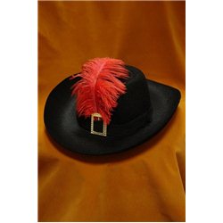 Взрослые Карнавальные шляпы Мушкетера черная 4062