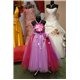Карнавальное платье для девочки Хризантема бордово-сиреневая 3852