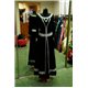Взрослый карнавальный костюм Средневековая дама из черного бархата 0329, 0330