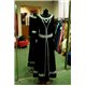 Взрослый карнавальный костюм Средневековая дама из черного бархата 0329, 0330