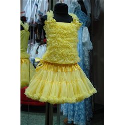 Pettiskirt (fustiţă vaporoasă şi bluză galbenă) 4777