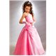 Детское нарядное платье розовая трапеция 2918