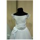 Детское нарядное платье Ираида с рукавом белое 0626