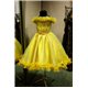 Rochiță elegantă galbena pentru fetițe 3-5 0181