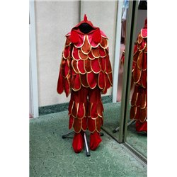 Детский карнавальный и маскарадный костюм Петушок коричневый с красным 5 0852, 1510