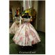 Детское нарядное платье Весна розовая трапеция 5-6 1014