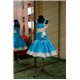 Платье для девочки "Альба" голубое с белым бантом 4404