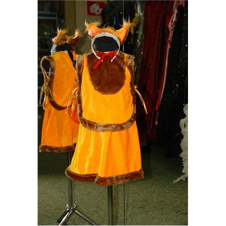 Costum de Carnaval Veverita fetita 6026, 6025