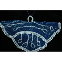 Карнавальный набор крылья бабочки синие (крылья, рожки) 1090
