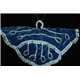 Карнавальный набор крылья бабочки синие (крылья, рожки) 1067