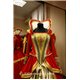 Взрослый карнавальный костюм Елизавета из красного бархата 2588