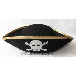 Карнавальная шляпа Пират с черепом 1078, 4065