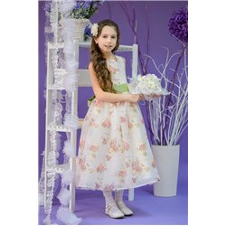Детские нарядные платье Весна айвори на 3-6 лет 3023, 3022