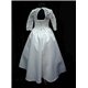 Rochiţă pentru fetiţe albă, corset din dantelă 3037