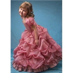 Детское платье сложно-розового цвета 0577