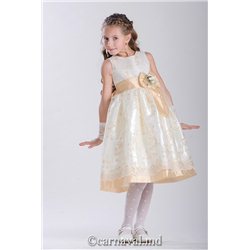 Детское платье Жаклин бежевое 2441