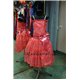 Гипюровое платье кораллового цвета 2420