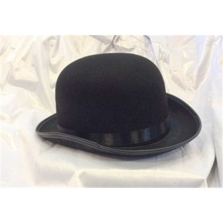 Шляпа котелок черный 7036