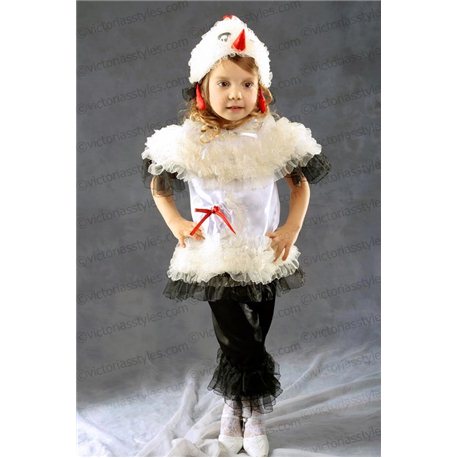 Costum de Carnaval pentru copii Barză, Găinușă 3130, 3123