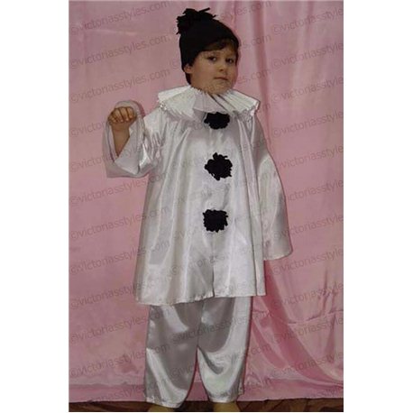Costum de Carnaval pentru copii Pierrot 0110