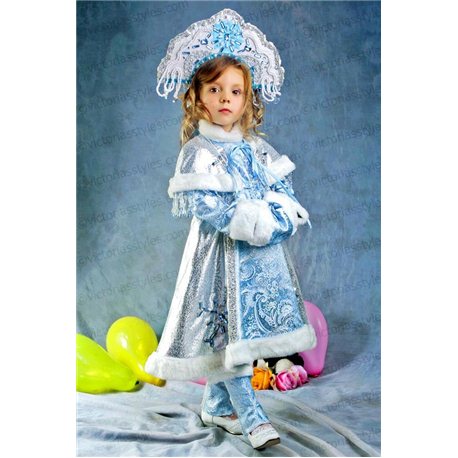 Детский карнавальный и маскарадный костюм Снегурочка на 3-4 года 2943, 2987, 2988