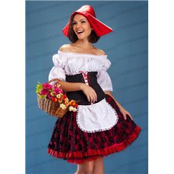 Costum de Carnaval pentru Adulti Scufița Roșie 1401, 1402