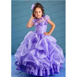 Flower Girl Pageant Party Holiday Dress Lilac 4501