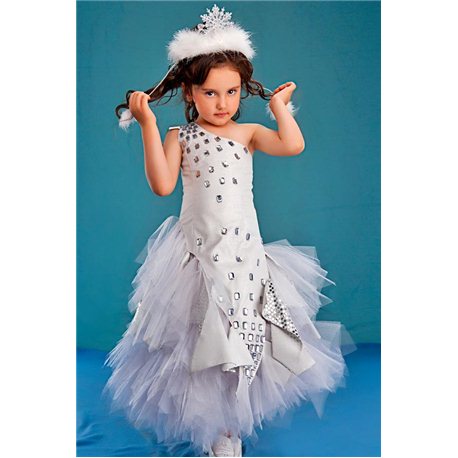 Детский карнавальный костюм Снежная Королева, Зима, Зеркало 0313